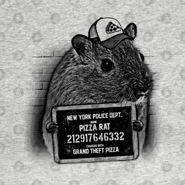 Pizza Rat Mugshot NYPD by UselessRob